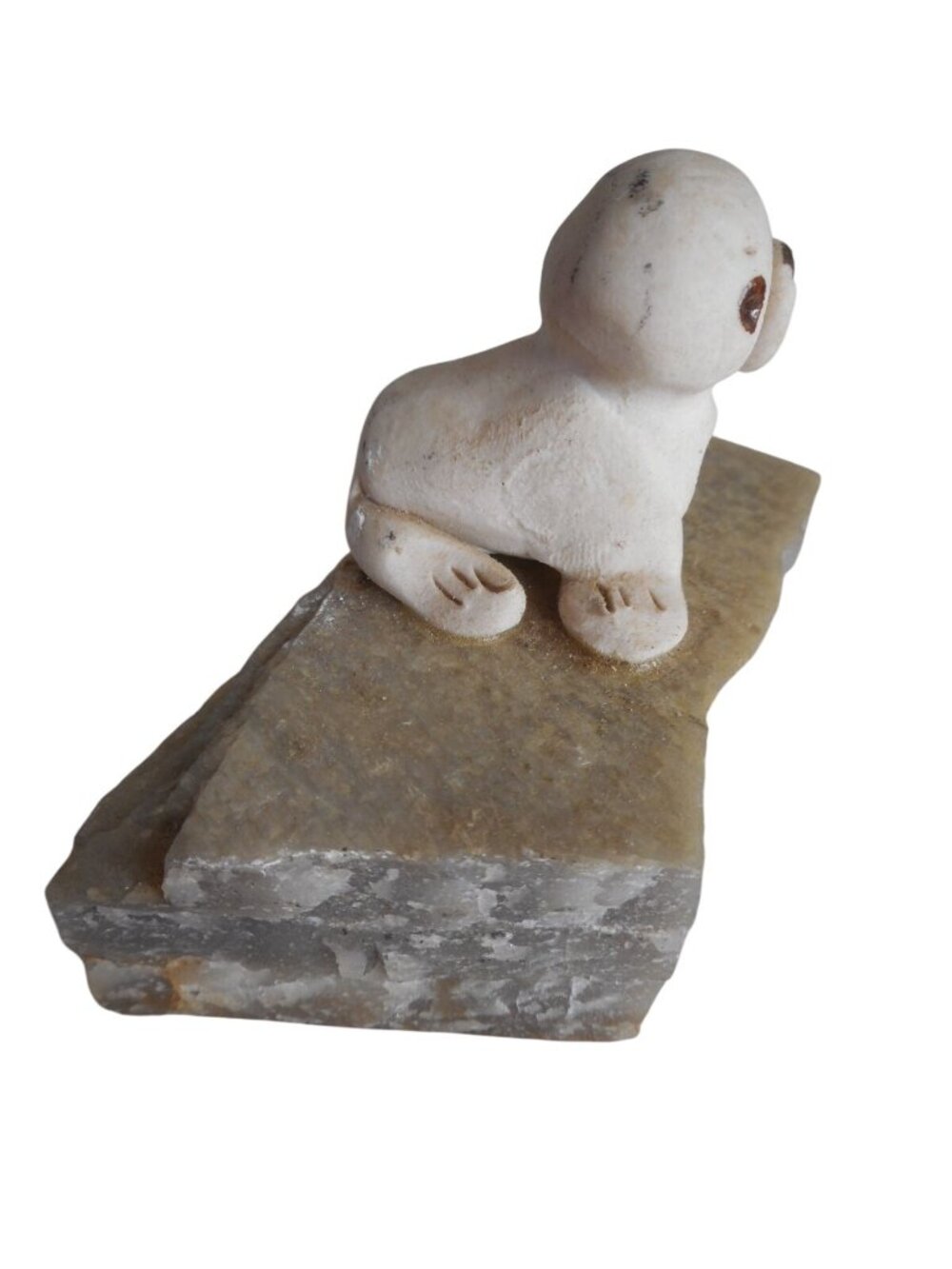 Vintage handmade 1960S Seal Sea Lion on Rock Clay Pottery - Picture 2 of 7